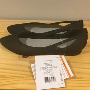 Crocs Rio Point Flat Black Platinum 8